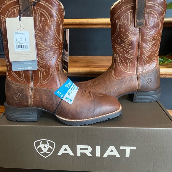 Ariat Hybrid ranch mens D Width boots new - Picture 1 of 4
